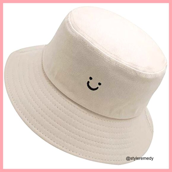Cotton Bucket Hat Packable Reversible Sun Hat for Outdoor Activities